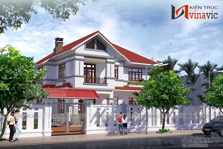 Phối cảnh khác Mẫu biệt thự nhà vườn 2 tầng BT1455
