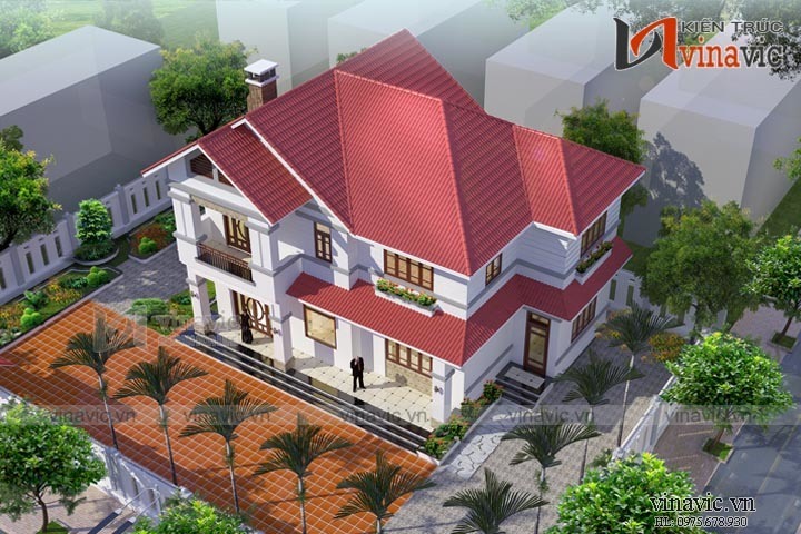 Phối cảnh khác Mẫu biệt thự nhà vườn 2 tầng BT1455