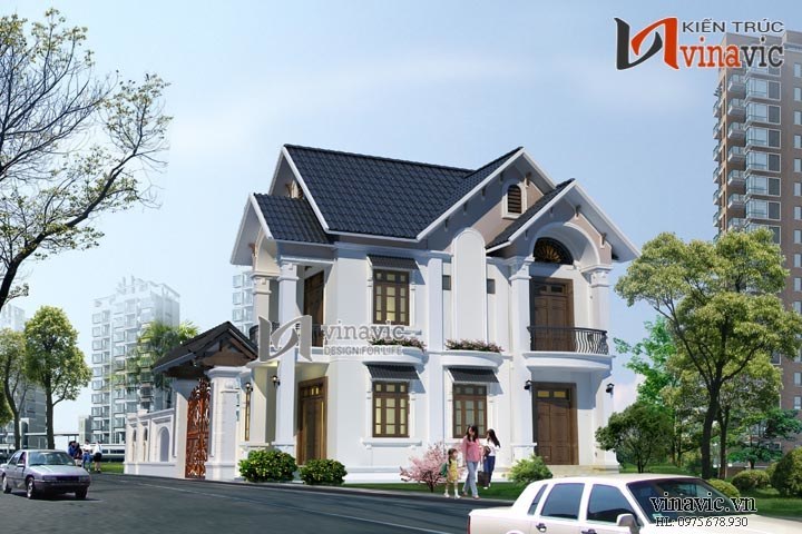 Góc nhìn khác Bản thiết kế nhà 2 tầng 