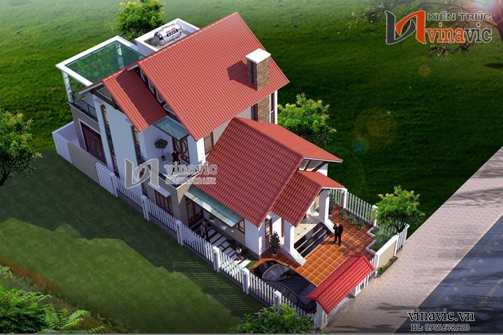 View khác Mặt tiền nhà 2 tầng mái thái