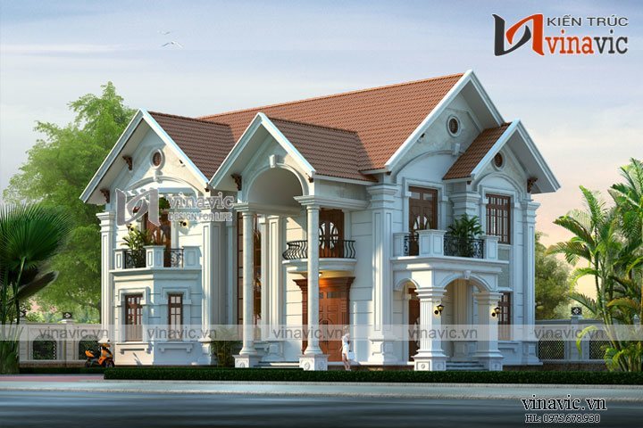 Hình ảnh biệt thự 2 tầng 200m2