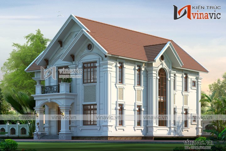 Hình ảnh biêt thự 2 tầng 200m2 phía bên phải