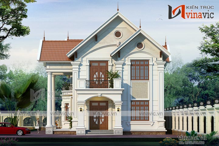 Hình ảnh biêt thự 2 tầng 200m2 sảnh phụ