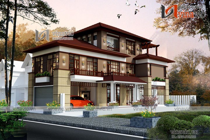 Phối cảnh khác Biệt thự 3 tầng hiện đại đẹp BT1634