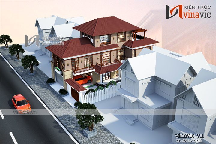  Phối cảnh khác Biệt thự 3 tầng hiện đại đẹp BT1634