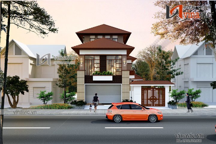 Phối cảnh khác Biệt thự 3 tầng hiện đại đẹp BT1634