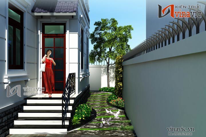 Phối cảnh khác Bản vẽ thiết kế biệt thự đẹp 2 tầng BT1459 