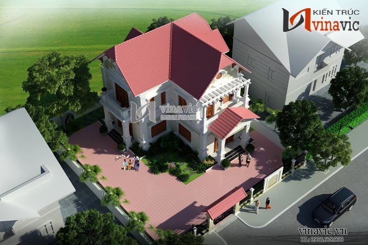  View khác Thiết kế nhà 2 tầng 3 phòng ngủ BT1477 