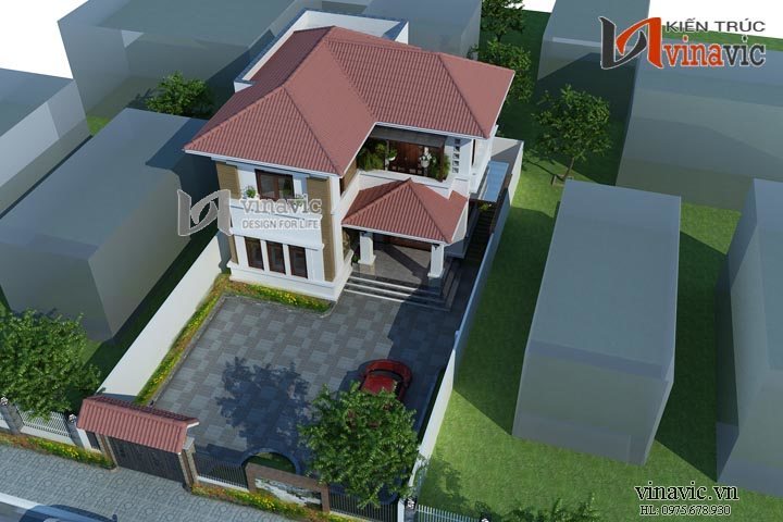 View khác Nhà 2 tầng mặt tiền 10m