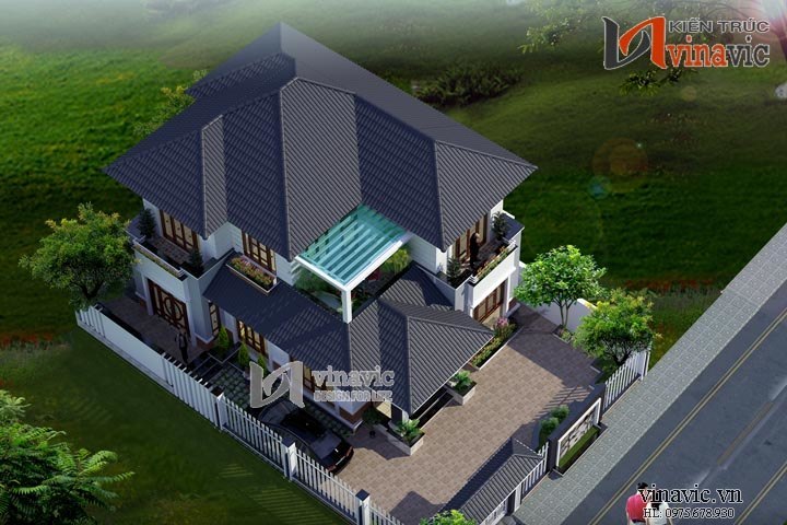 View khác Mặt tiền nhà 2 tầng mái thái BT1501