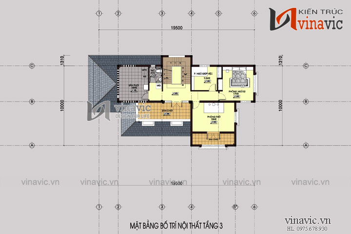 Biệt thự 200m2 3 tầng hiện đại 