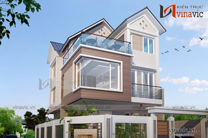 Góc nhìn khác Nhà 3 tầng mặt tiền 7m hiện đại đầu tư 1,5 tỷ ở Nghệ An BT1530