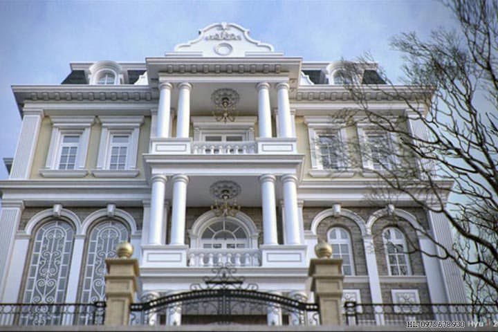 Mẫu thiết kế nhà biệt thự đẹp 3 tầng BT1417