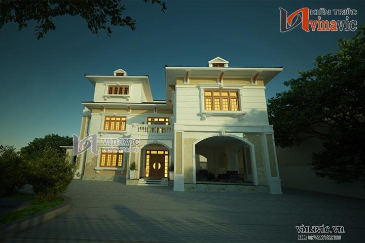 Phối cảnh khác Biệt thự 2 mặt tiền 3 tầng 400m2 thiết kế sang trọng và hiện đại BT1496