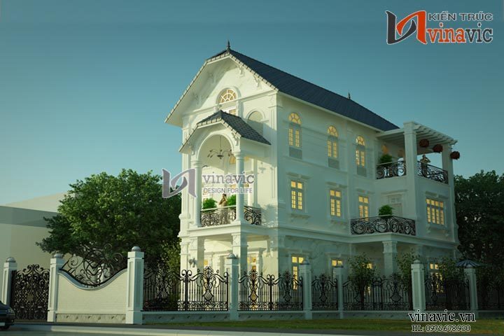 Phối cảnh khác Biệt thự 3 tầng 4 phòng ngủ rộng 200m2 2 mặt tiền 9m BT1495