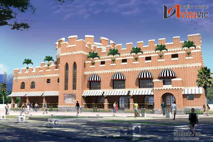 Mẫu thiết kế nhà hàng đẹp sang trọng và đẳng cấp NH06