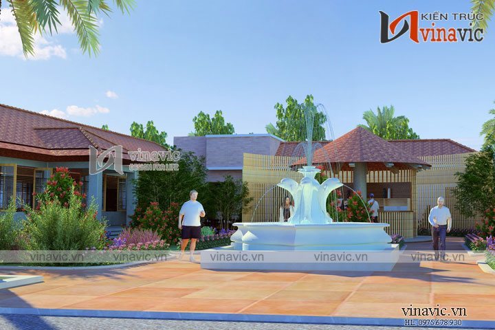 Mẫu thiết kế nhà hàng đẹp NH07