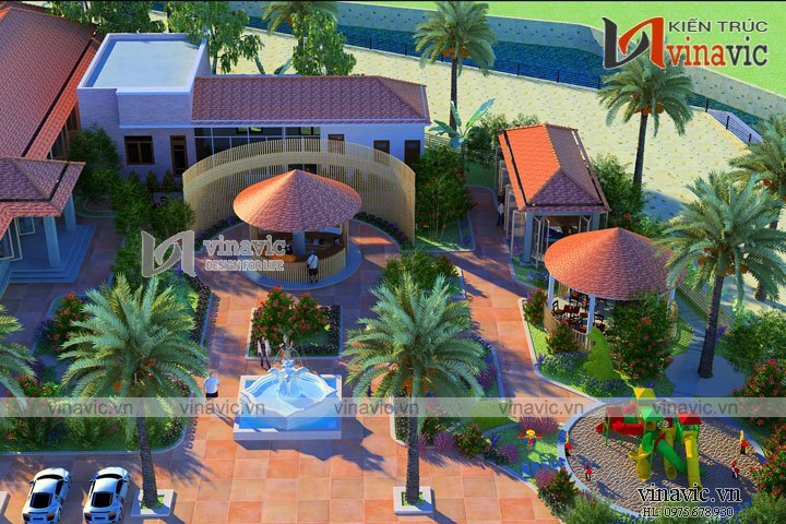 Mẫu thiết kế nhà hàng đẹp NH07