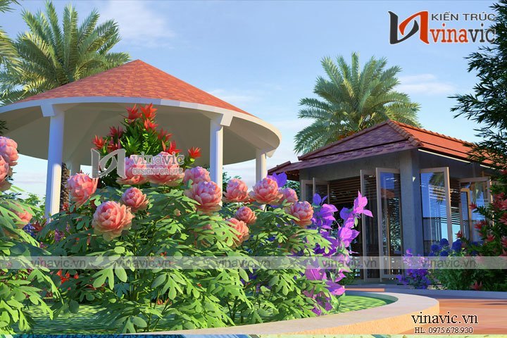 Mẫu thiết kế nhà hàng đẹp NH07