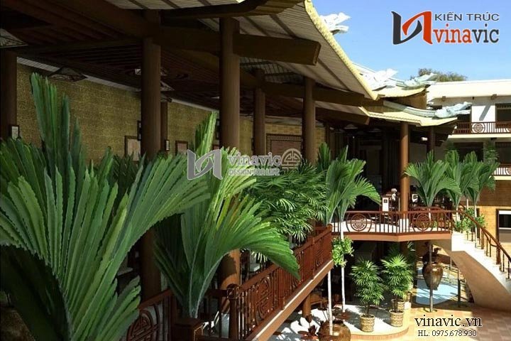 Bên trong mẫu thiết kế nhà hàng đẹp NH02_2