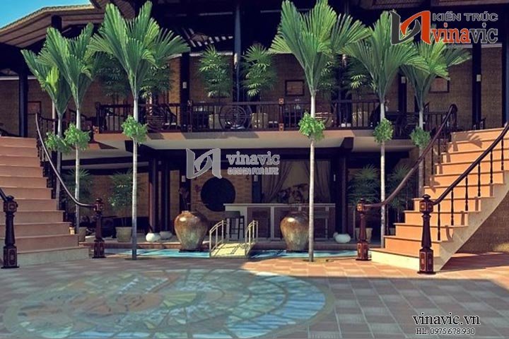 Bên trong mẫu thiết kế nhà hàng đẹp NH02_2