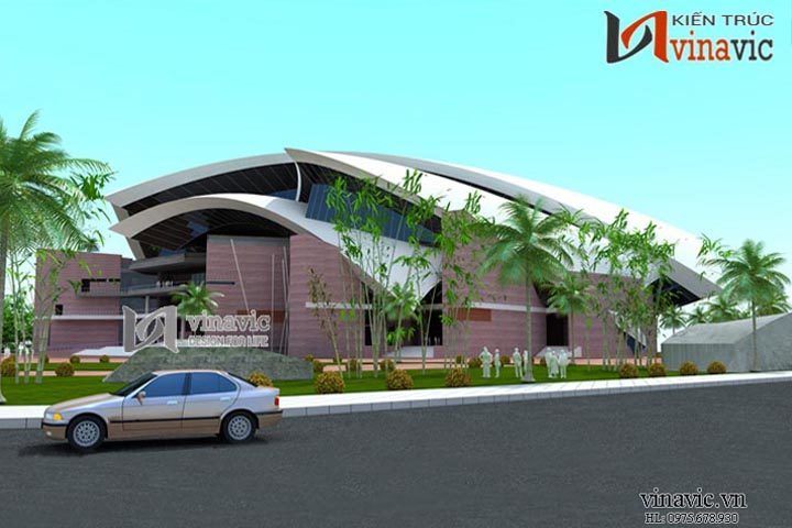 Mẫu thiết kế nhà hàng đẹp theo phong cách hiện đại NH03