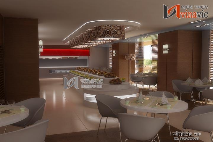Bên trong mẫu thiết kế nhà hàng đẹp NH03_1