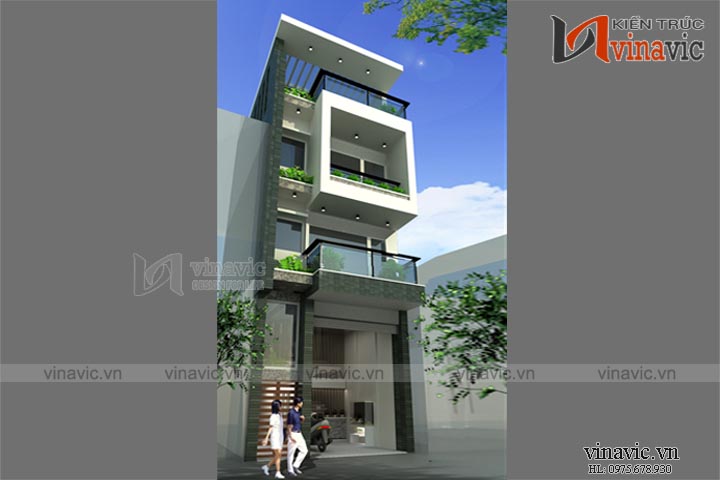 Xem mẫu thiết kế nhà ống 3 tầng hiện đại và nổi bật NO1452