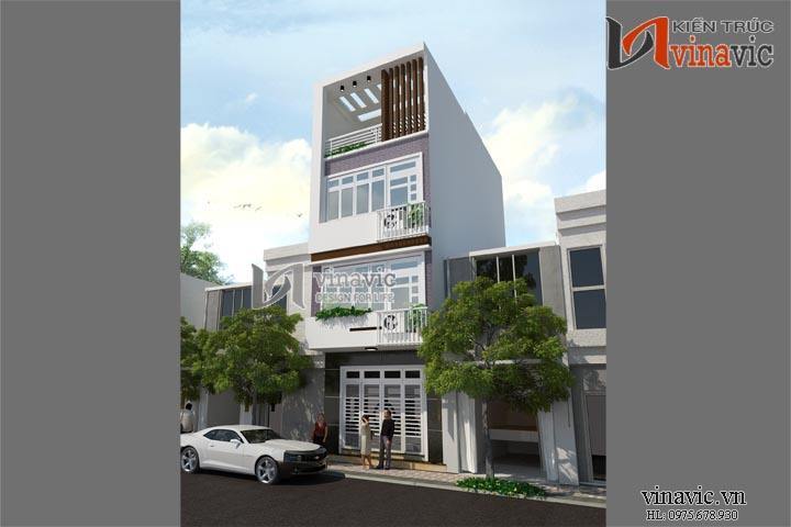 Thiết kế nhà ống 4 tầng hiện đại tận dụng tối đa diện tích 5x9m NO1406