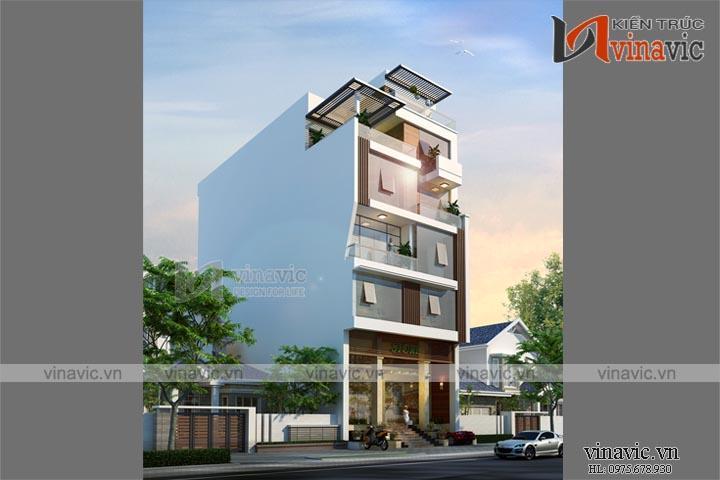 Mẫu thiết kế nhà ống đẹp 6 tầng NO1611