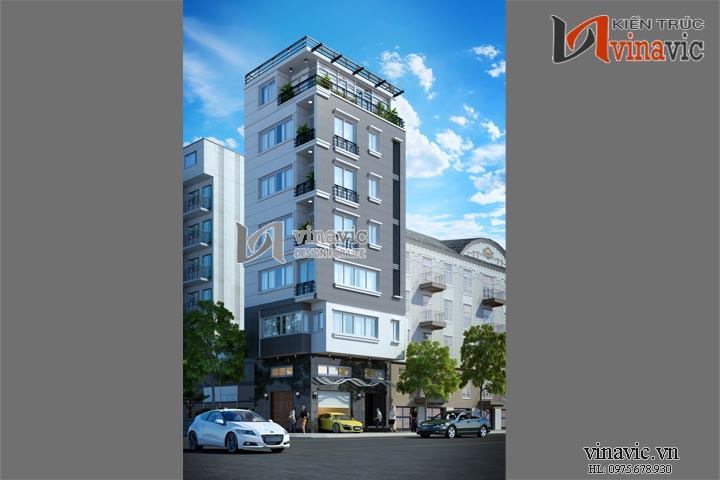 Phương án so sánh mẫu thiết kế nhà ống đẹp 7 tầng NO1439