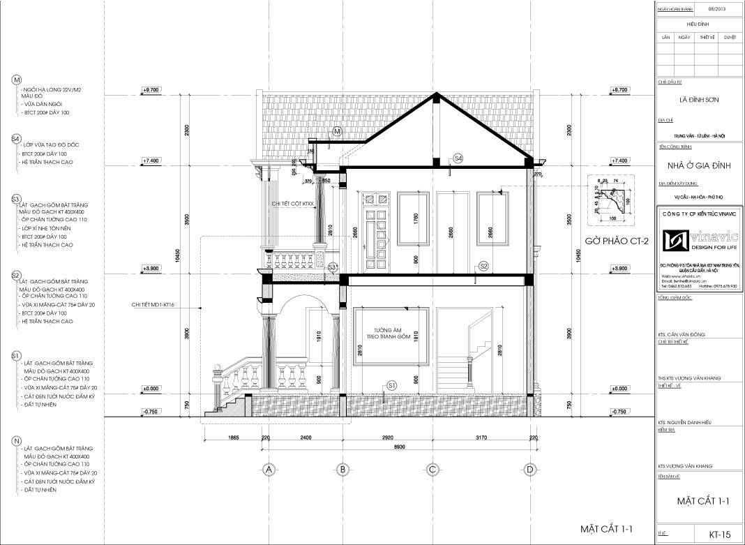 Một Số Bản Vẽ Thiết Kế Kỹ Thuật Thi Công Kiến Trúc