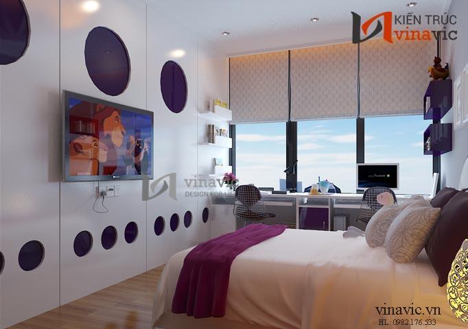 Phòng ngủ con nội thất chung cư NTC1401_1