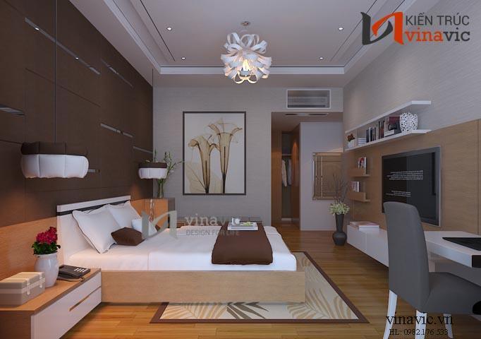 Phòng ngủ anh chị nội thất chung cư NTC1401_1