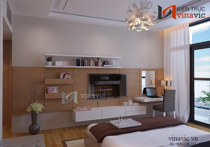 Phòng ngủ anh chị nội thất chung cư NTC1401_2