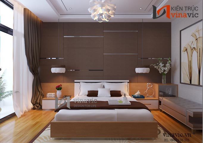 Phòng ngủ anh chị nội thất chung cư NTC1401_4