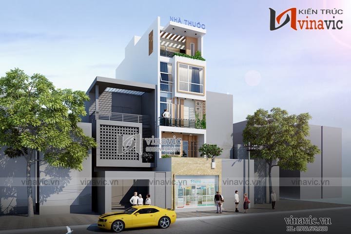 Mẫu thiết kế nhà ống đẹp 5 tầng NO1449_1