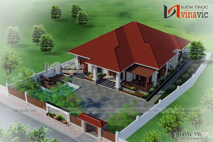 Phối cảnh góc nhìn tổng thể của BT1509