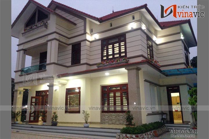 Hoàn thiện công trình biệt thự 2 tầng TCBT1455