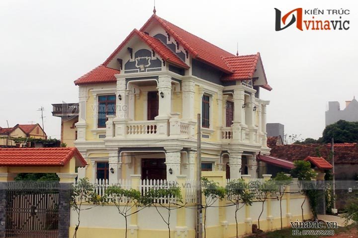 Hoàn thiện xây dựng công trình biệt thự 2 tầng TCBT1600