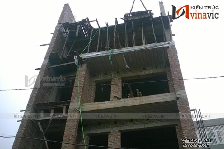 Thi công xây dựng công trình nhà phố 5 tầng TCNO1448