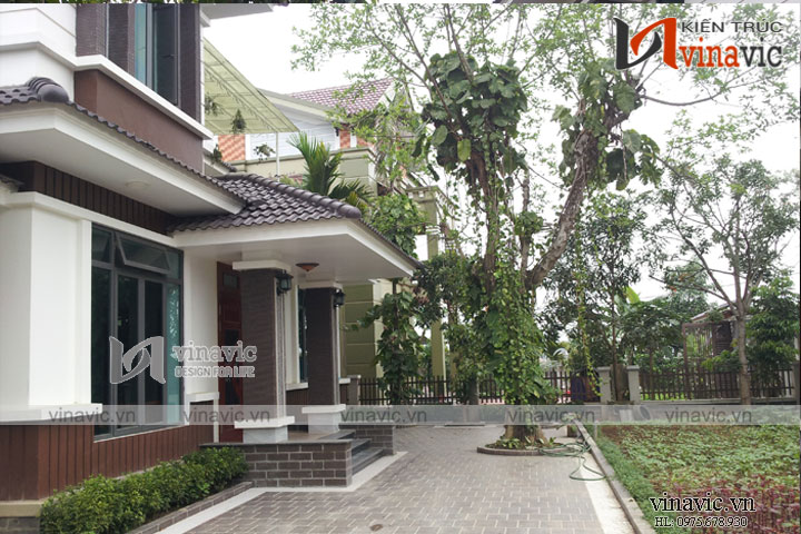 Hoàn thiện kiến trúc công trình biệt thự 3 tầng TCBT1401