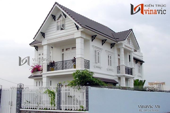 Hình ảnh thực tế xây dựng hoàn thiện nhà biệt thự TCBT1467