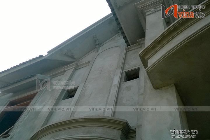 Thi công xây dựng phần thô nhà biệt thự 2 tầng TCBT1498