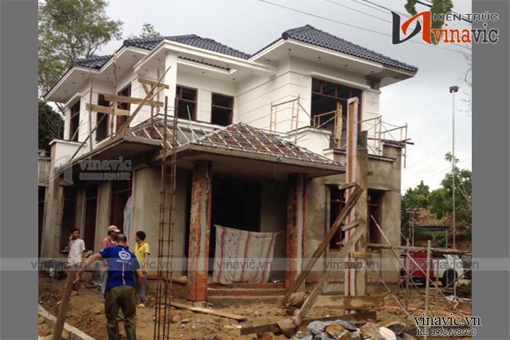 Thi công hoàn thiện công trình biệt thự 2 tầng TCBT1501