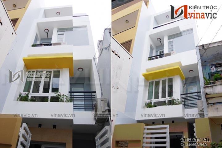 Hình ảnh thực tế hoàn thiện công trình xây dựng nhà phố TCNP03