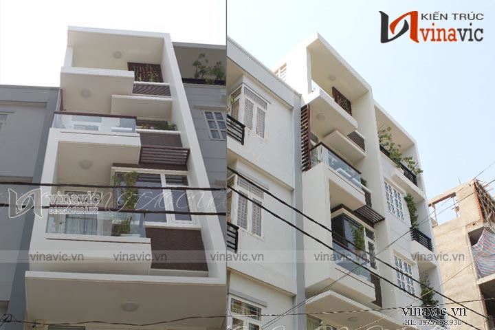 Xây dựng hoàn thiện công trình nhà phố 5 tầng TCNP05