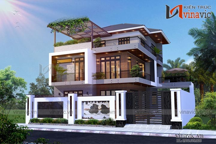 Nhà 3 tầng 1 mặt tiền hiện đại 300m2 mức đầu tư dự kiến 2,5 tỷ BT1651