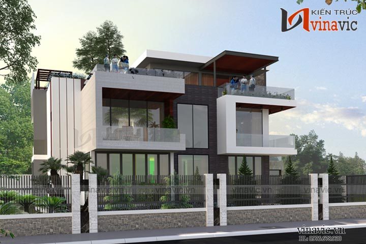 Biệt thự hiện đại 3 tầng 500m2 mức đầu tư 4 tỷ kiểu Singapore BT1659