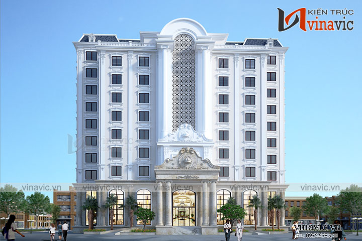 Khách sạn tân cổ nhẹ nhàng vẫn sang trọng, quý phái KSVP16